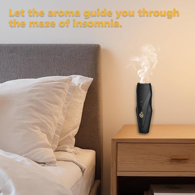 Portable Arabian Rechargeable Electronic Incense Burner High-Tech Aromatherapy Comb USB Portable Incense Burner Electric Aroma Diffuser Handheld Electric for Muslim Ramadan (Pink)