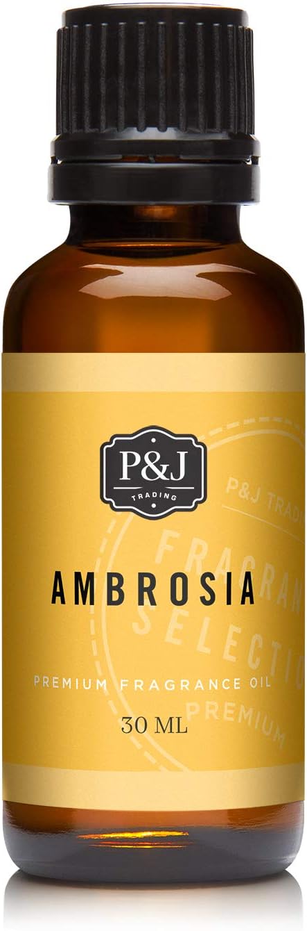 P&J Trading - Ambrosia Scented Oil 30ml - Fragrance Oil for Candle Making, Soap Making, Diffuser Oil