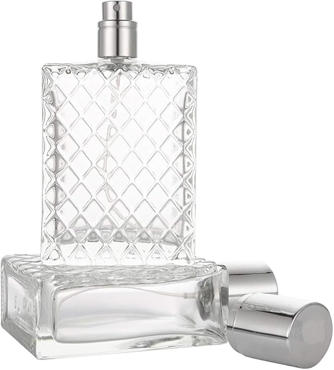 100ml 3.4 oz Refillable Spray Perfume Bottles large cosmetic Fine Mist Atomizer Empty Portabe Clear Glass Essential Oil Container for Travel