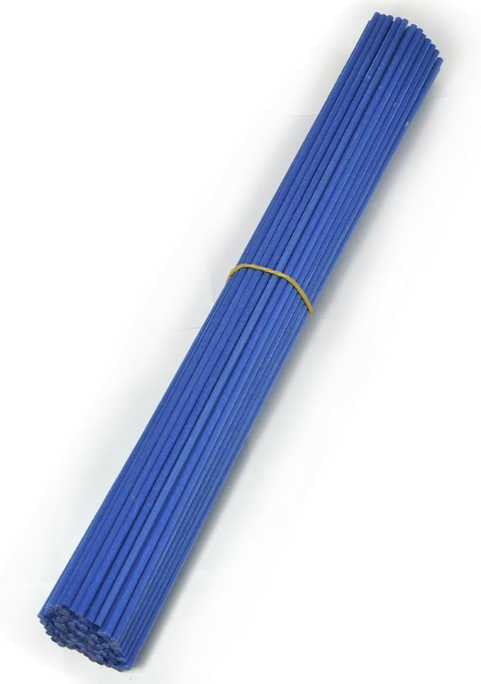 100 Pieces Fiber Reed Diffuser Replacement Refill Sticks (12" x 3mm, Blue)