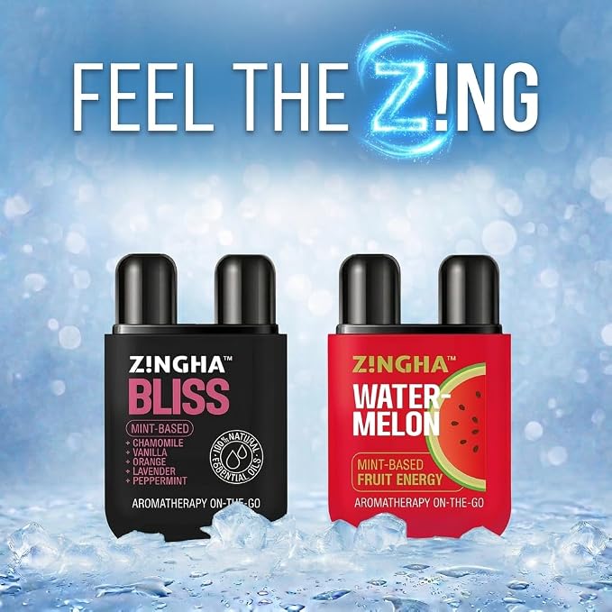 Z!NGHA Nasal Stick – Instant Clear Breathing & Sinus Relief | Strong Aromatherapy Inhaler with Natural Essential Oils | Portable Mood Boost & Mental Clarity Reset