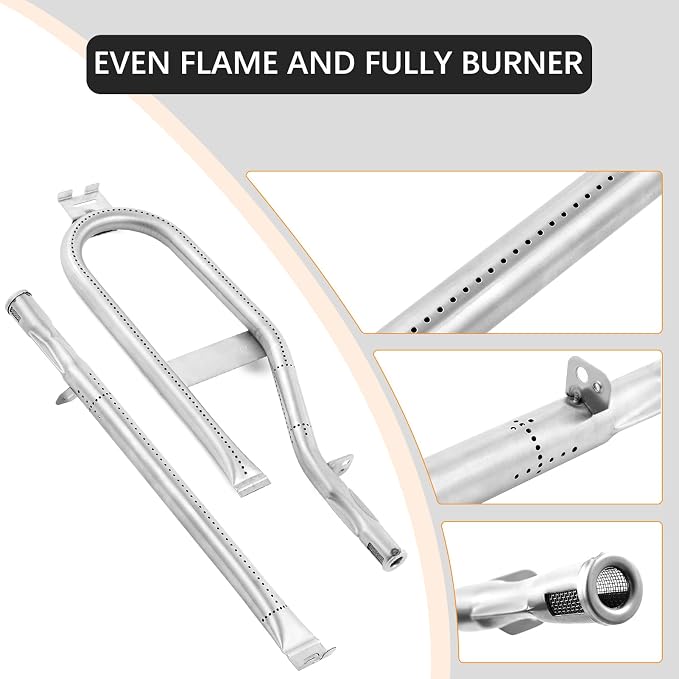 Charbrofire DGH450CRP Heat Tent 4 Burner Grill Replacement Parts for Dyna Glo Grill Heat Shield 70-02-615 70-02-423 Dynaglo Burner Tube DGF451CRP DGH450CRN-D DGH450CRP-D Dyna-Glo Grill Parts