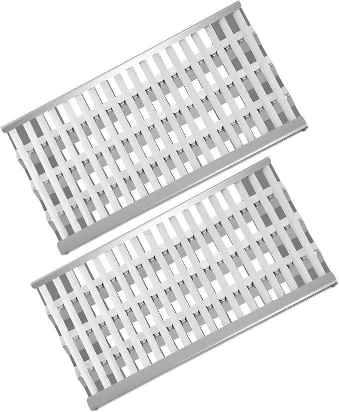 18 5/8" x 9 7/8" Stainless Steel Grill Heat Plates Shield Flame Tamer Ceramic Rod Complete DCS Radiant Tray BBQ Gas Grill Replacement Parts for 27DBQR, 27DBR, BGA48-BQARL, 36EBQAR, 48DBQ