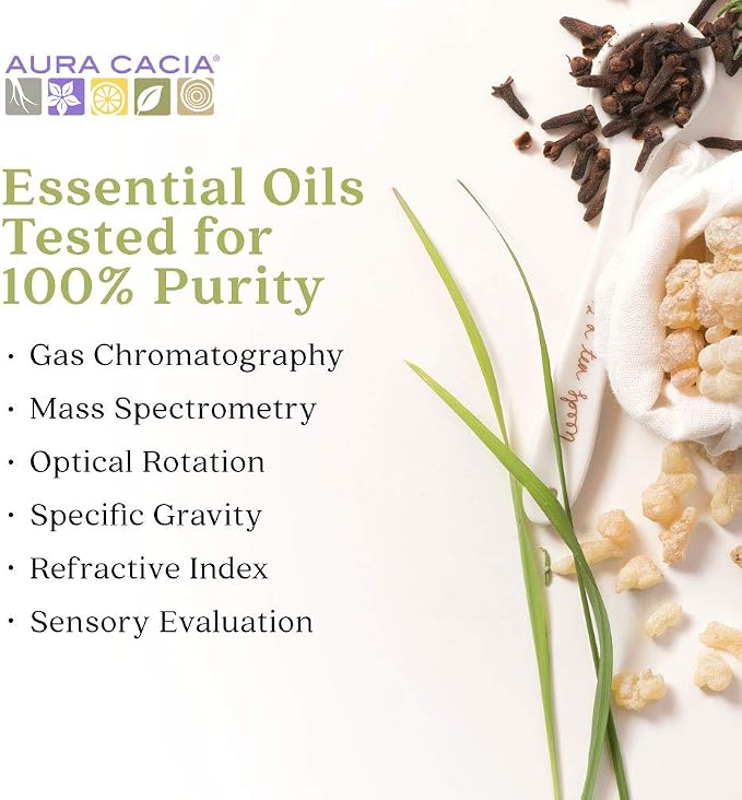 Aura Cacia 100% Pure Lavender Essential Oil | GC/MS Tested for Purity | 60 ml (2 fl. oz.) | Lavandula angustifolia