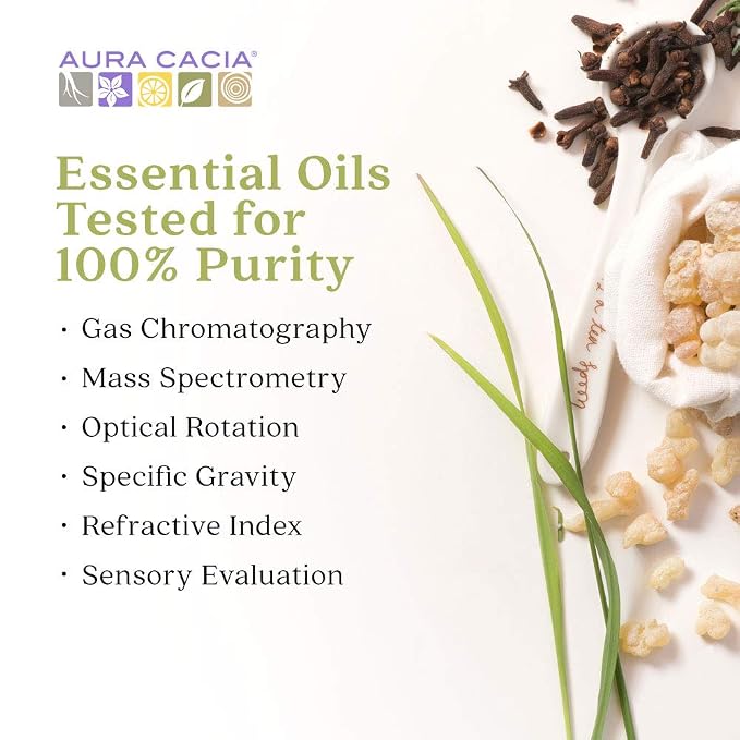 Aura Cacia 100% Pure Lavender Essential Oil, 0.5 fl. oz, Calm Relaxing Aroma, Therapeutic Grade, Ethically Sourced Lavender