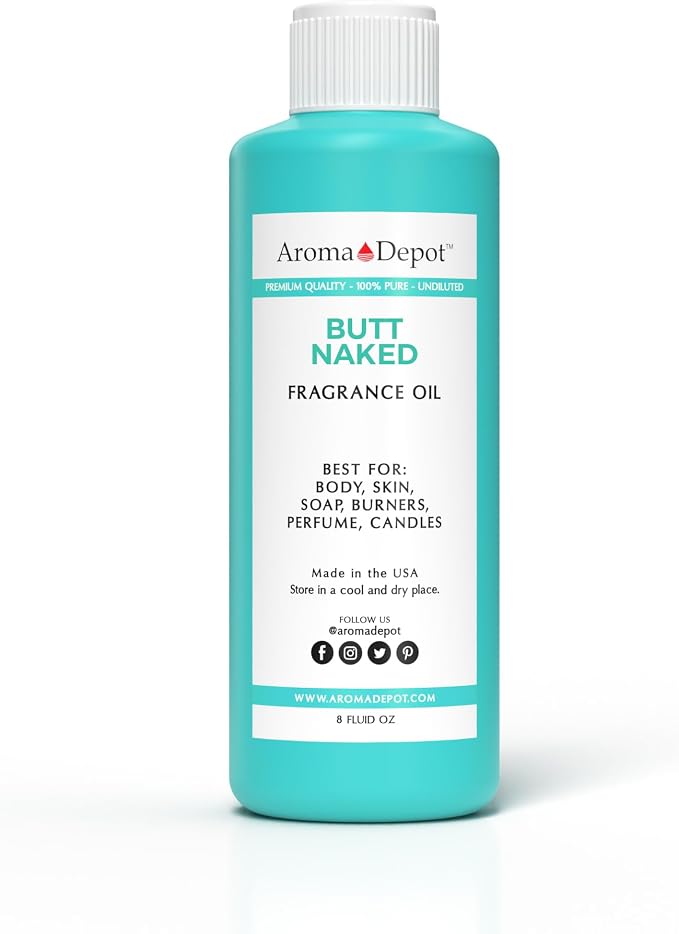Aroma Depot 8 oz. Butt Naked Type Unisex Perfume/Body Oil Our Interpretation, Premium Quality Uncut Fragrance Oil