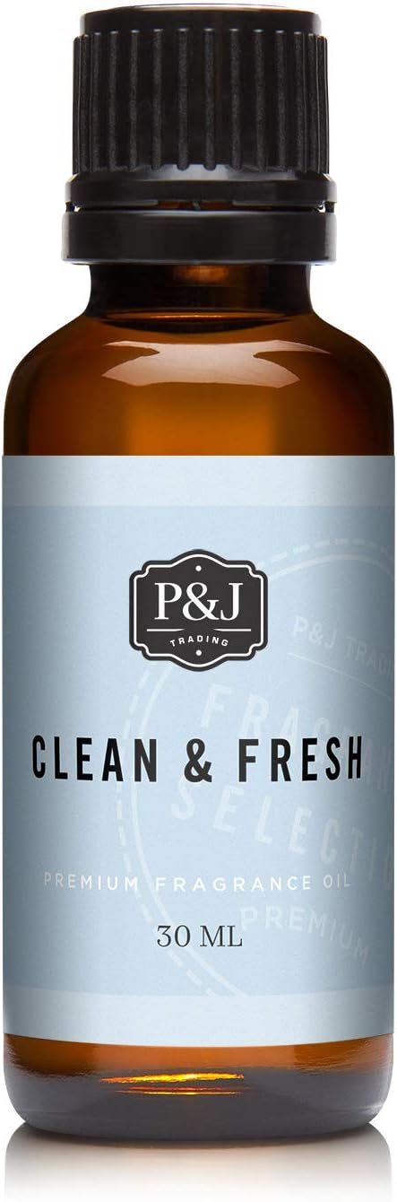 P&J Trading Fragrance Oil | Clean & Fresh Oil 30ml - Candle Scents for Candle Making, Freshie Scents, Soap Making Supplies, Diffuser Oil Scents