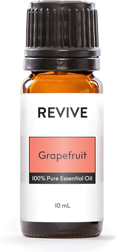 Grapefruit Essential Oil by REVIVEEO - 100% Pure Therapeutic Grade, for Diffuser, Humidifier, Massage, Aromatherapy, Skin & Hair Care
