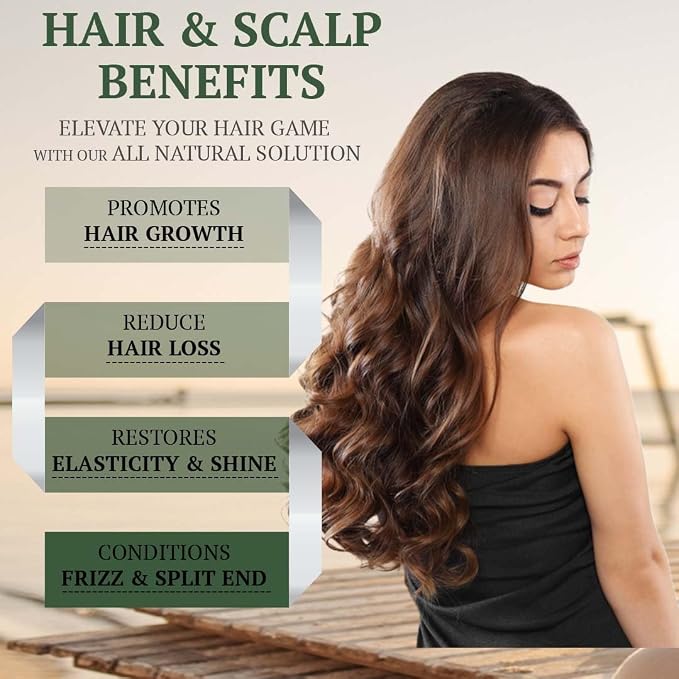 Fiora Naturals Tea Tree Oil for Hair and Scalp - with Jojoba, Grape Seed & Castor Oils - Helps Hair Growth, Soothes Itchy Scalp & Fights Dandruff - Moisturizes and adds Shine - 4 fl oz