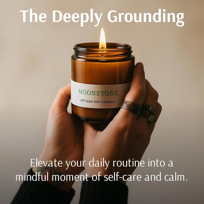 Nature Skin Shop Oak Barrel and Tobacco Leaf Artisan Soy Candle Warm Aromatherapy Home Fragrance Vegan Cotton Wick 8 oz