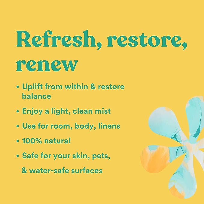 ASUTRA Multi-Use Essential Oil Aromatherapy Spray (Tea Tree & Juniper), 4 fl oz – Mist for Face, Body, Rooms & Linens – Car, Fabric, and Bathroom Freshener