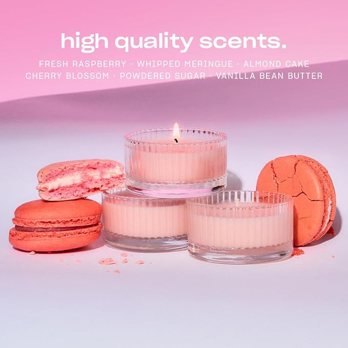 Guilty Pleasure Votives Luxury Scented Candles by Snif, Valentine's Day Candles, 100% Cotton Fiber Wicks, Soy Wax Blend, Non-Toxic, Vegan