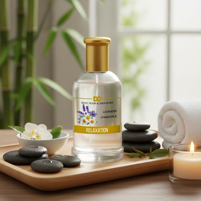 Daniella's Candles Body Room and Linen Spray, Aromatherapy Natural Body Mist & Room Spray - Relaxation - 100ml/3.4oz