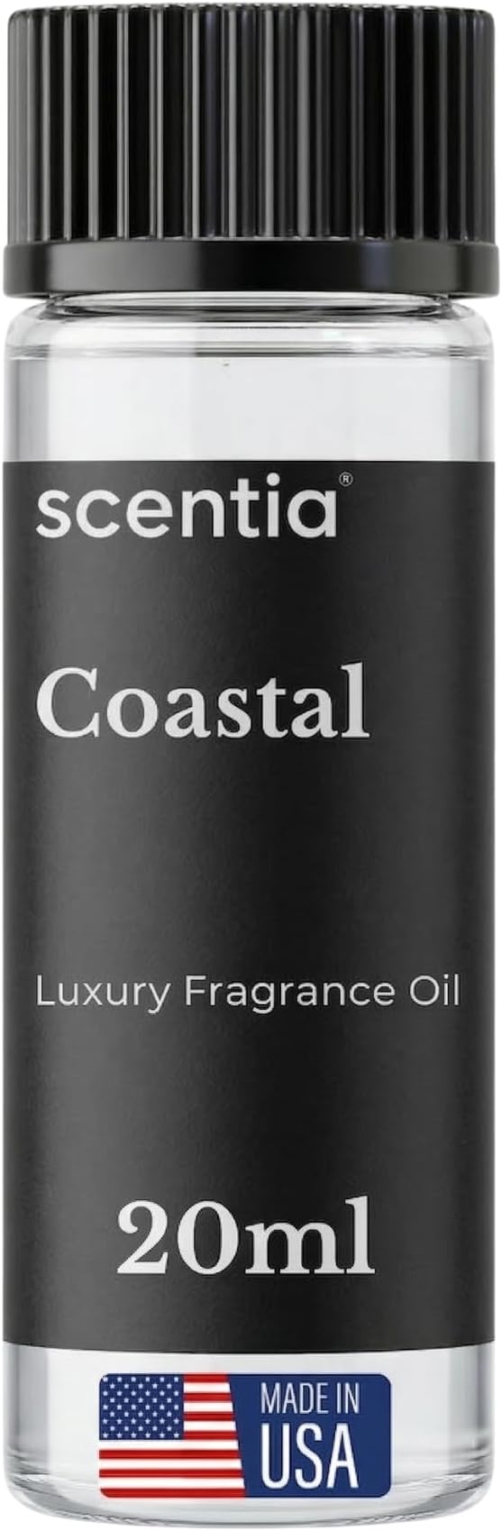 Scentia Coastal (Cabana) Aromatherapy Oil for Diffuser – Hotel Scent Inspired by 5-Star Spa – 20 mL – Jasmine, Bergamot & Sea Breeze Natural Fragrance Oil for Waterless & Cold Air Diffusers
