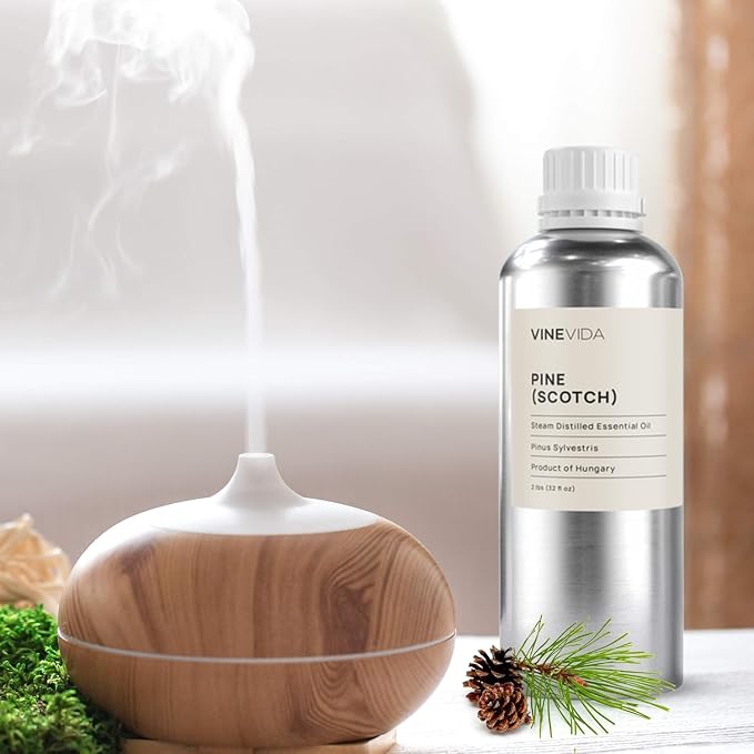VINEVIDA Pine Scotch Essential Oil - 32 oz - DIY Candle Scents & Bulk for Soap Making