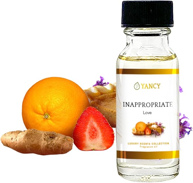 YANCY Inappropriate Luxury Collection Fragrance Oil (1/2 oz), Exotic Wood and Spice Aroma, Captivating Scent for Diffusers, Oil Burners & Aroma Lamps, Adds Bold Elegance to Social Spaces