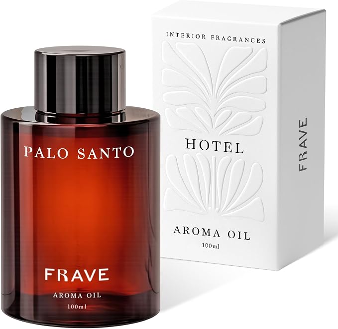 Palo Santo Hotel Diffuser Oil, 100ml, 3.38 oz Aroma Oil, Aromatherapy Refill Fragrance for Waterless Cold Air Diffusers, Home, Office, Hotel