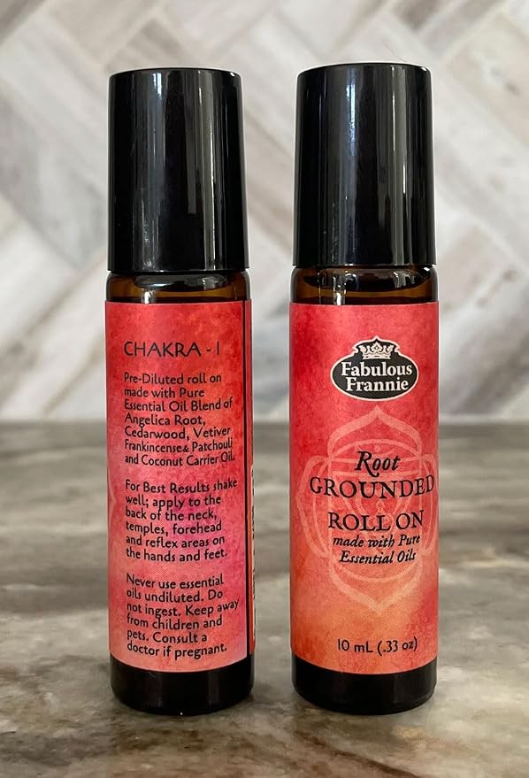 Fabulous Frannie 1st Chakra Root Grounded Pre-diluted ROLL ON Made with Pure Essential Oils .33oz (10ml)