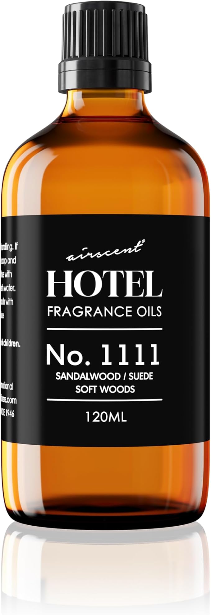 AirScent My Way Diffuser Oil No. 1111 Inspired by the 1 Hotel - 120 mL | Sandalwood Suede Soft Woods - Hotel Fragrance Oil for Ultrasonic and Waterless Diffusers and Crafting - 4 fl oz Bottle