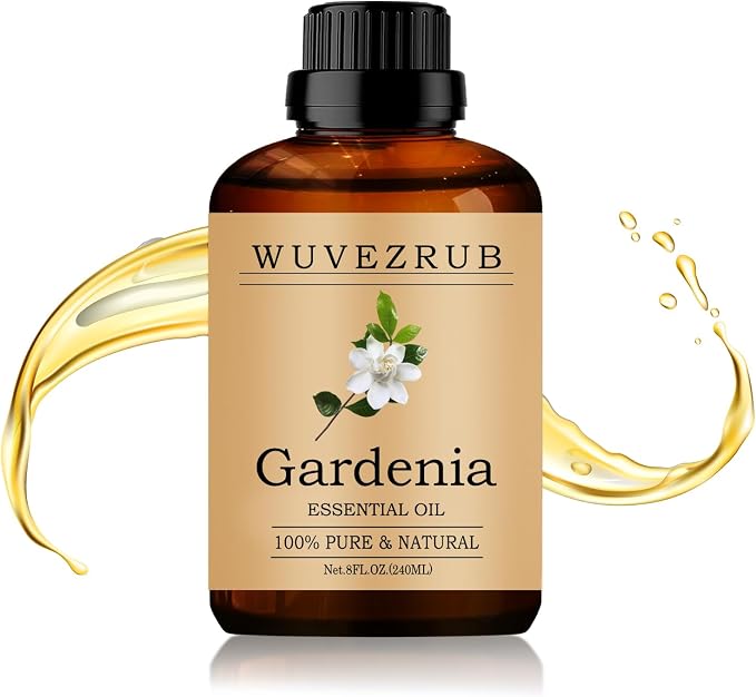 Gardenia Essential Oil 240ML - 100% Pure and Natural Oils for Aromatherapy Diffuser - 8 Fl Oz/Gardenia