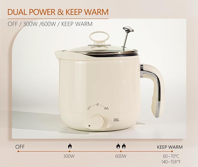 Aroparc Wax Melter for Candle Making with Thermometer, Large 60oz/1.8L Electric Wax Melter with Pouring Spout Candle Making Kit for Beginners Adults