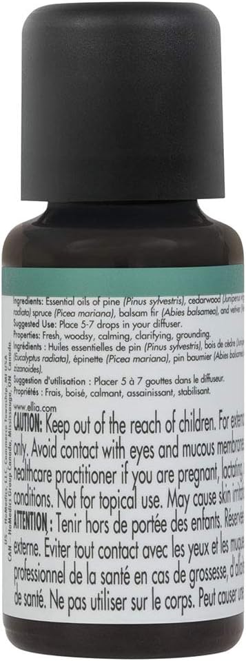 Ellia Diffuser Essential Oil |Outward Bound Blend| 15ml, 100% Pure, Therapeutic Grade