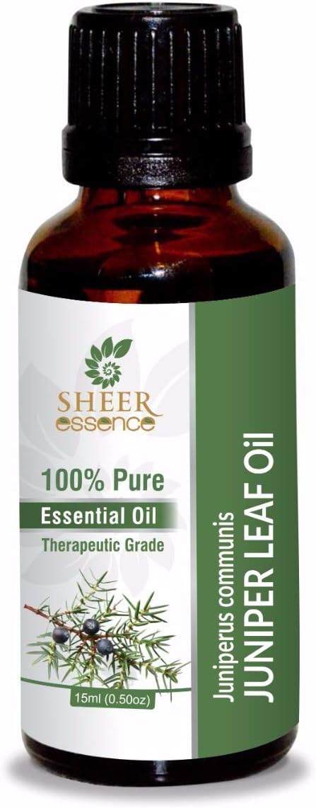 Juniper Leaf Oil (Juniperus Communis) Essential Oil 100% Pure Natural Undiluted Uncut Therapeutic Grade Oil 0.16 Fl.OZ