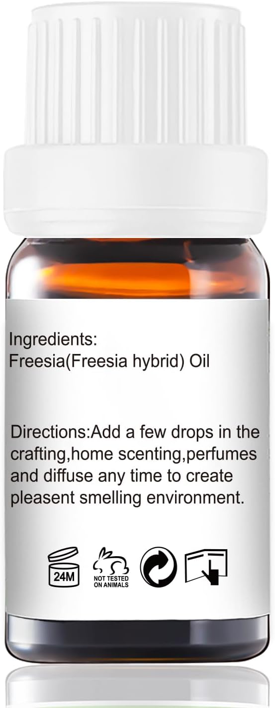 GM Gumili Freesia Essential Oil - Natural Perfume for Aromatherapy, Perfume Making, Candles, Soap, Room Spray, Diffuser Blends - Pure Fragrance, 10mL Undiluted - Pack of 2