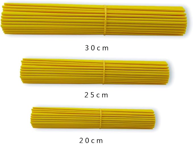 100 Pieces Fiber Reed Diffuser Replacement Refill Sticks (8" x 3mm, Yellow)