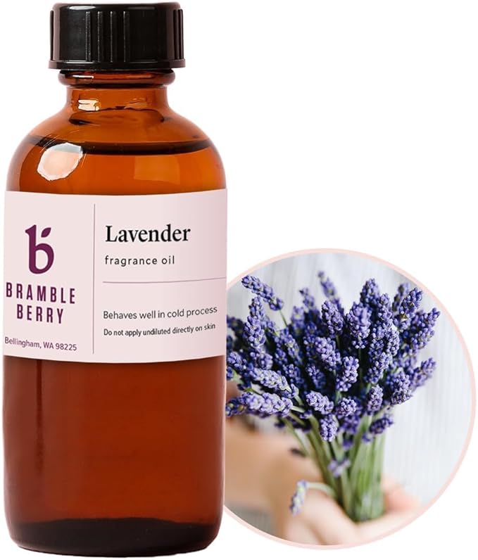 Bramble Berry Lavender Fragrance Oil | Lavender Scent for Soap Making, Candle Making, Lotion & Bath Bombs | Skin Safe, Vegan, Paraben & Phthalate Free, DIY Craft Essential