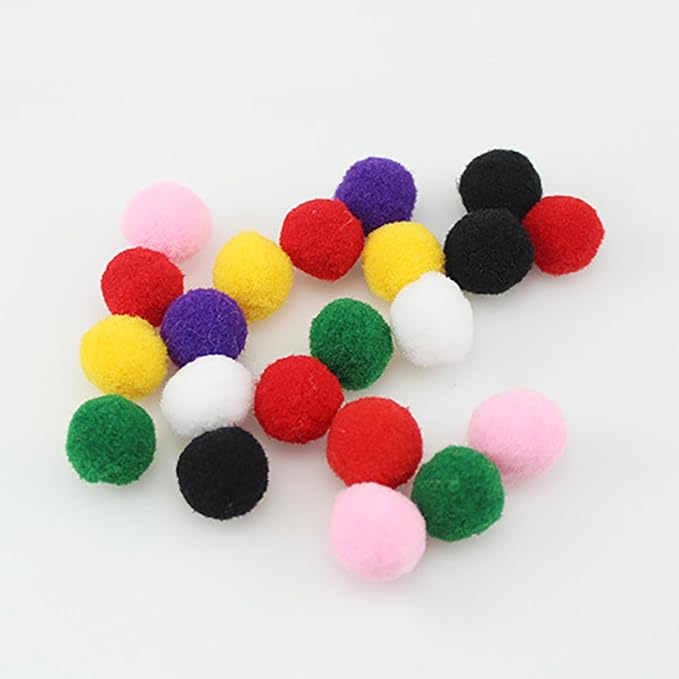 50PCS Assorted Color Aromatherapy Essential Oil Diffuser Pompons Replacement Cotton Ball Refill Ball for Perfume Necklace Locket / Pendant (20mm)