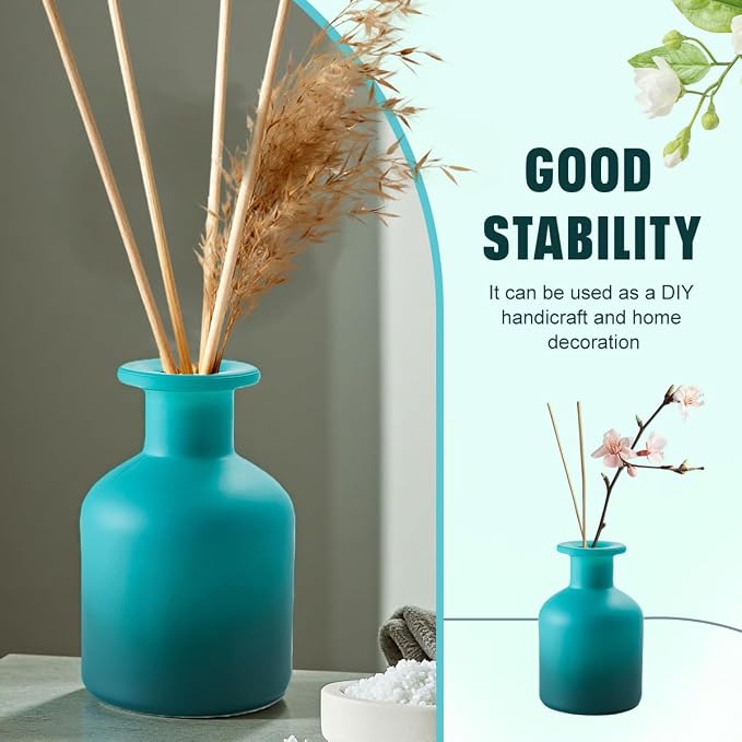 Ericotry 150ml/5oz Glass Diffuser Bottle - Blue Gradient - DIY Reed Diffuser - Essential Oils Container - Gift (1PCS)