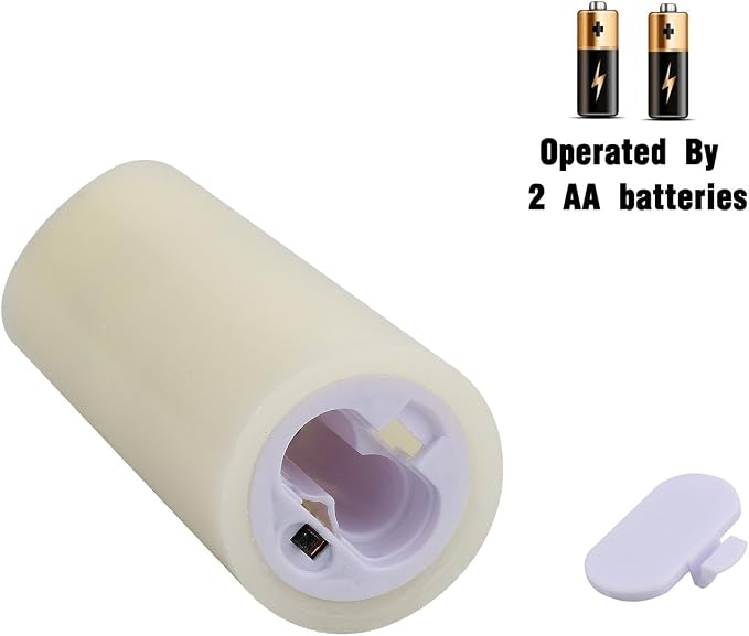 Vinkor Flameless Candles Battery Operated Candles Real Wax Pillar LED Candles with 10-Key Remote and Cycling 24 Hours Timer (Ivory Set of 12 （D2.2 X H 5"）)