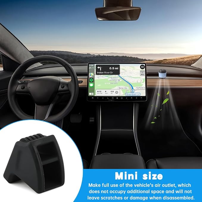 2Pack Air Freshener Adapter for 2025-2026Tesla New Model Y Juniper,2025Tesla Model 3 Air Vent Clips Adapter Silicone,Air Freshener Diffuser Holder(Air Fresheners NOT Included)