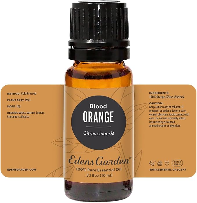 Edens Garden Orange- Blood Essential Oil- 100% Pure Premium Grade, Undiluted, Natural, Therapeutic, Aromatherapy, The Best for Diffuser, Candle, Laundry, Kid Safe 10 ml (.33 fl oz)