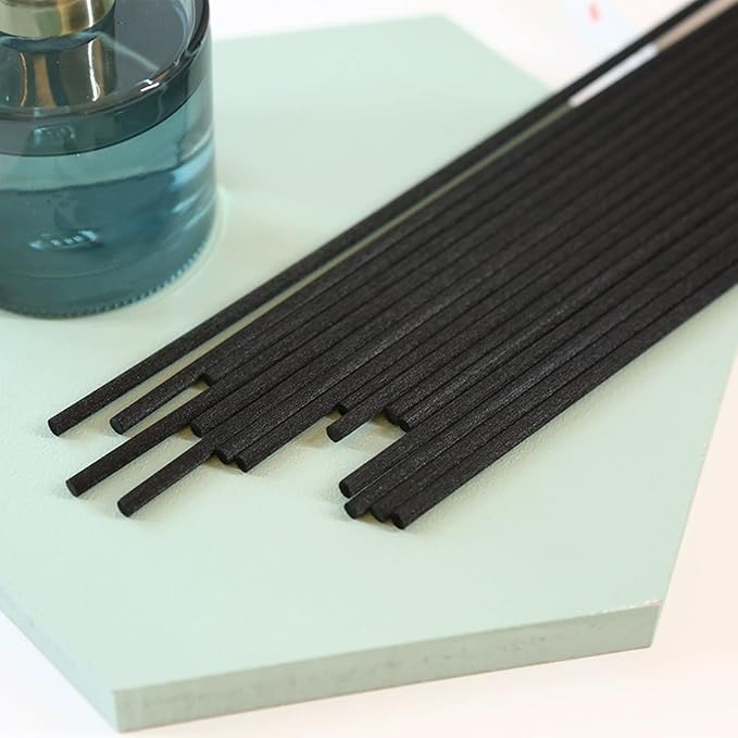 10inch Diffuser Replacement Sticks - 60Pcs Fiber Reed Fragrance Sticks Refill for Home and Bathroom - Rattan Essential Oil Sticks for Scented Diffuser