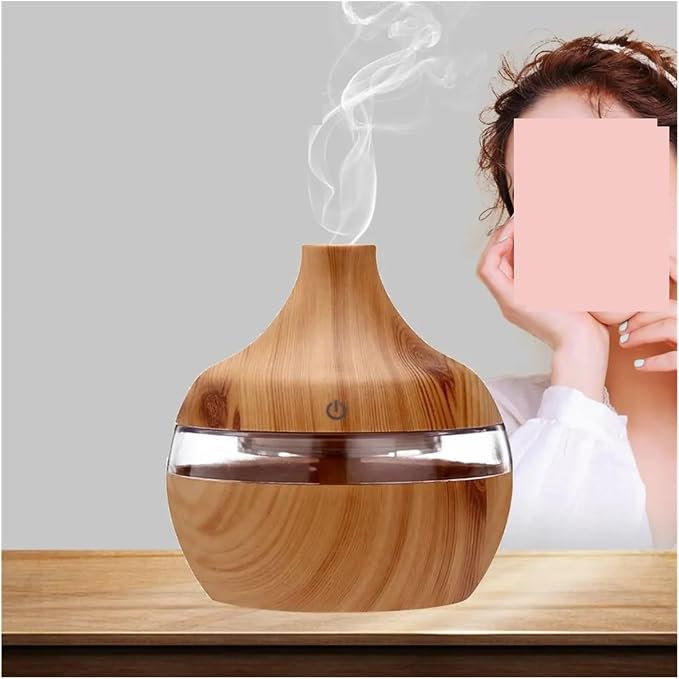 Humidifier, USB Cool Mist Sprayer Portable Electric Air Humidifier Aroma Oil Diffuser with Colorful Night Light for Home Car Diffusers,Humidifiers for Bedroom