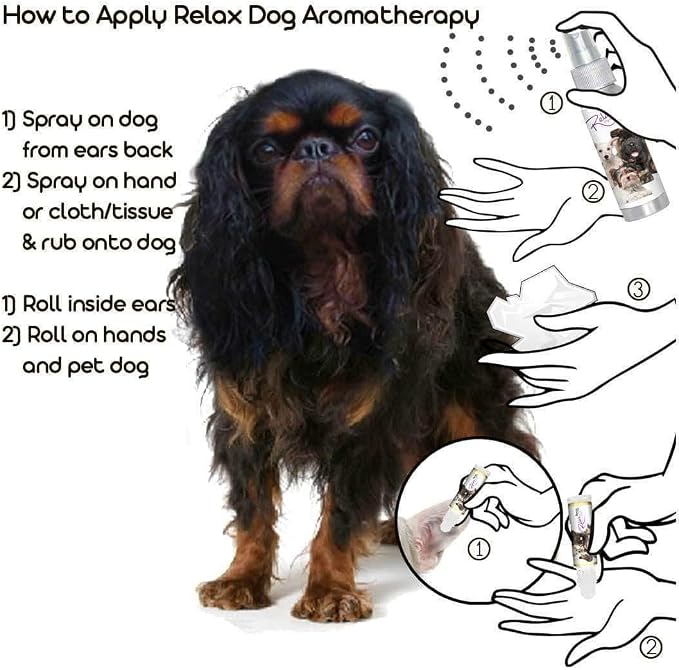 The Blissful Dog English Toy Spaniel Relax Dog Aromatherapy Spray for Your Dog's Anxiety