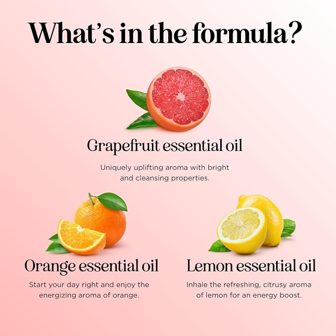 Citrus Essential Oils Blend for Diffuser - Invigorating Citrus Oil Diffuser Essential Oils with Energizing Lemon Orange and Lime Essential Oil - Pure Aromatherapy Oils for Diffuser Citrus Blend Oil
