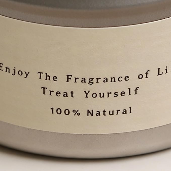 Soy Wax Candle, Aromatherapy Scented Candle, Long Lasting 20 Hour Burning Cotton Wick, Relaxing Home Fragrance for Bedroom Bathroom Office Meditation Hiking Dinner Table Desktop Decor