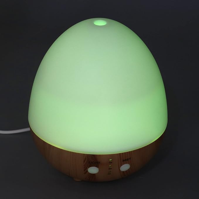 Automatic Shut Off: Essential 250ml Essential Oil Diffuser Automatic Shut Off 35db Low No USB Powered Wooden Humidifier with Night Light for Bedroom The Experience of Peace