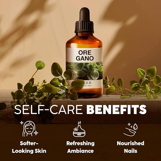100% Pure Oregano Oil - 4 Fl Oz Oregano Essential Oil for Hair, Skin, Diffuser, Aromatherapy & DIY Soap Making Scent