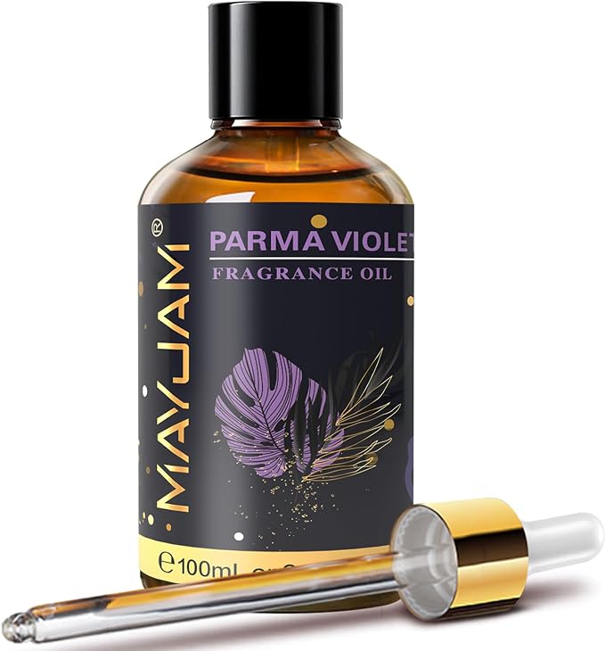 MAYJAM 100ML/3.38FL.OZ Parma Violet Fragrance Oils with Glass Dropper, Essential Oils for Diffusers for Home, Long Lasting Scented Oils for Diffusers Soap Candle Making