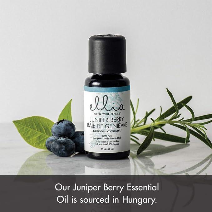 Ellia Juniper Berry Diffuser Essential Oil | 15ml, 100% Pure, Therapeutic Grade
