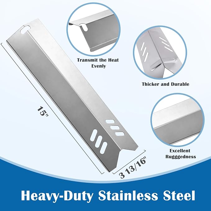 Heat Plate Shield for Dyna-Glo DGF493BNP DGF493PNP DGF493SPB DGF510SBP DGF510SSP DGB515 DGB610SSP Grill Parts, Backyard GBC1460W BY13-101-001-12 GBC1255W GBC1349W BHG BH13-101-099-01 Replacement Parts