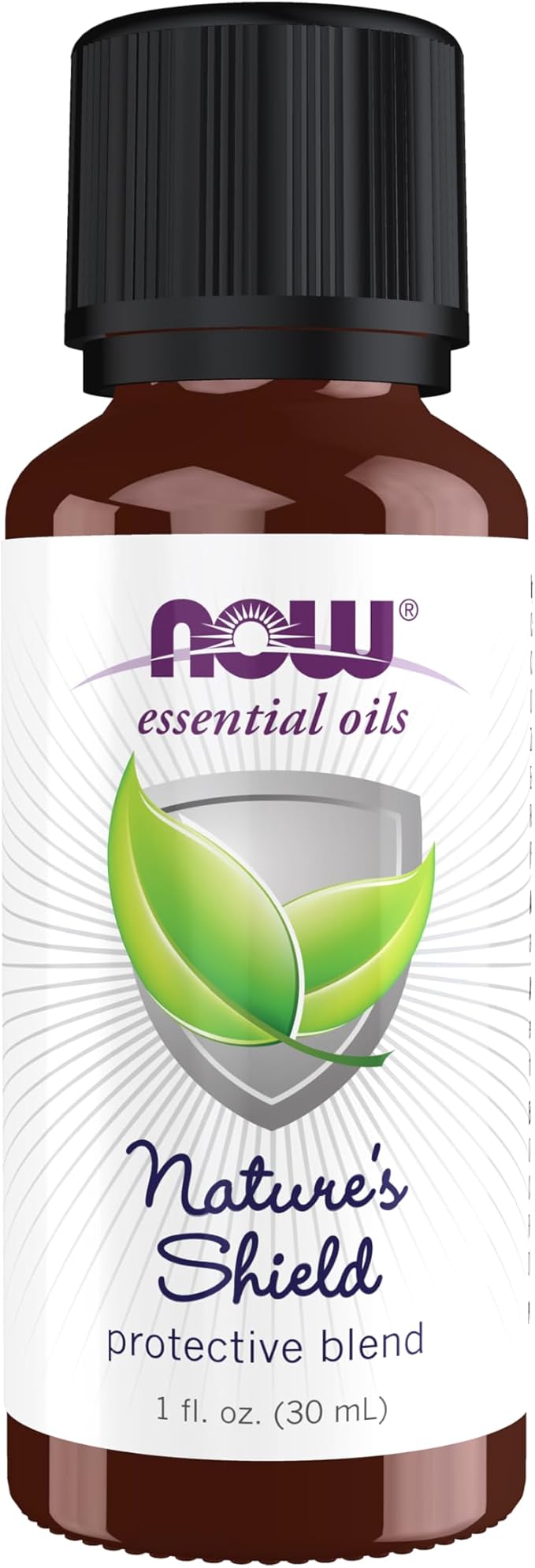 NOW Essential Oils, Nature's Shield, Energizing Aromatherapy Scent, Blend of Pure Essential Oils, Vegan, Child Resistant Cap, 1-Ounce