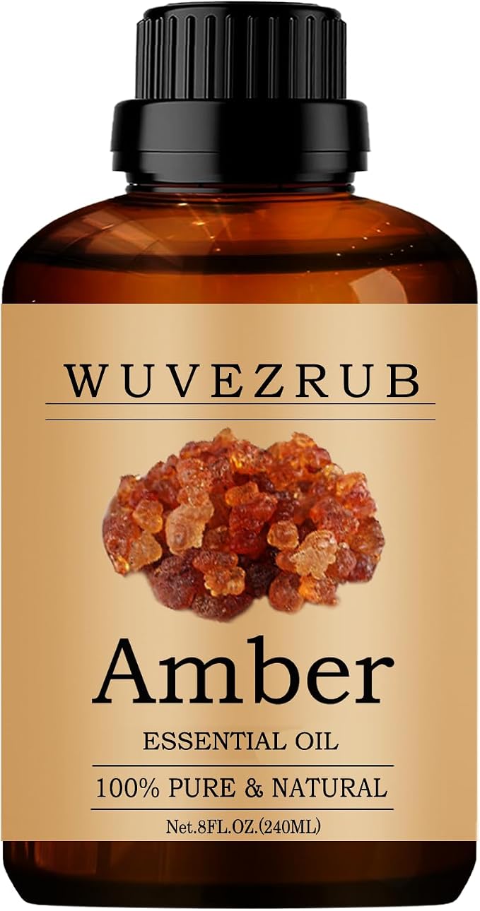 Amber Essential Oils 240ML, Pure Amber Essential Oil for Aromatherapy Diffuser - 8 Fl Oz