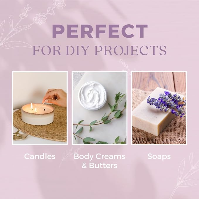 White Naturals Premium Lavender Essential Oil - for Hair Skin and Nails -Organic Lavender Aromatherapy Oil for Diffusers Humidifiers and Linens Plus Natural Bath Oil for Home Spa Self Care