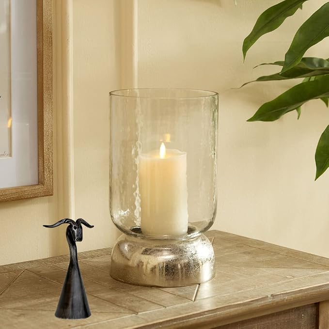 Hand Forged Animal Head Candle Snuffer Wrought Iron Handmade Candle Extinguisher Gift for Candle Lovers Classic Look Vintage Wick Candle Snuffer