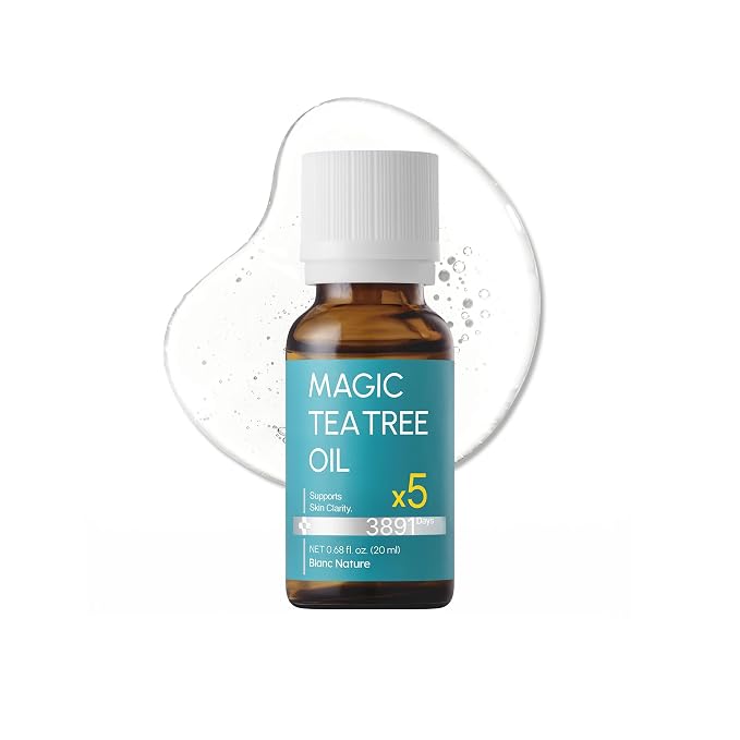 Magic Tea Tree Oil Spot Care for Face, Clarifying Facial Oil for Oily and Sensitive Skin, Lightweight and Fast Absorption, Vegan Korean Skincare, 0.68 fl oz (20ml)